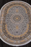 Ковер иранский овальный KASHAN 752142 - 000 (серый, золотой) Иран