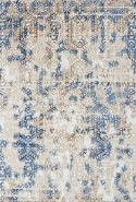 Ковер турецкий прямоугольный ANTEP O1699 - 630 CREAM / BLUE (кремовый, бежевый, синий) Турция