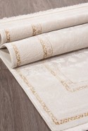 Ковер турецкий прямоугольный LISSABON SI040W - BROWN / BROWN (кремовый) Турция